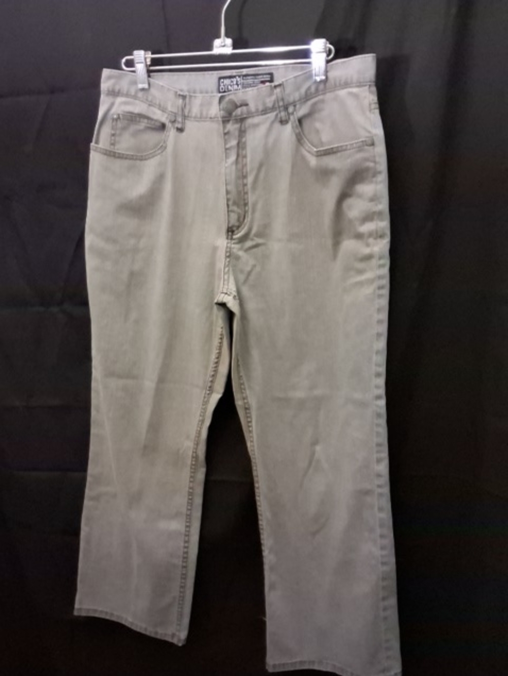 Chico's Straight Leg Jeans in Light Gray 100% Cotton Size 1.5 S M